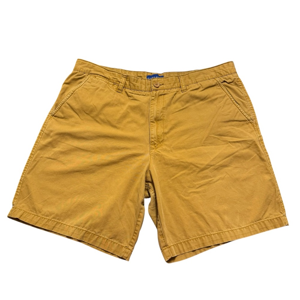Y2K Men’s Shorts Size 38 Tan Sears Simply Styled 100% Cotton 8” Inseam 2000s
